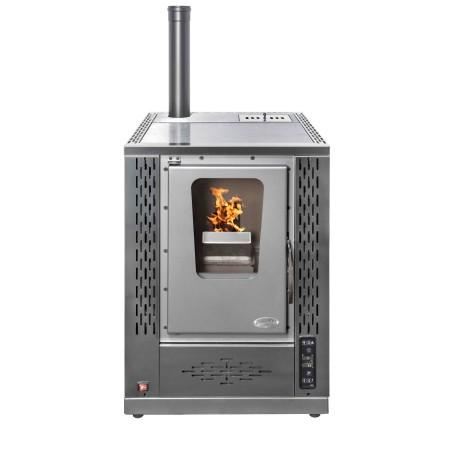 Estufa-cocina de pellets SAMANTHA inox – 11 kW