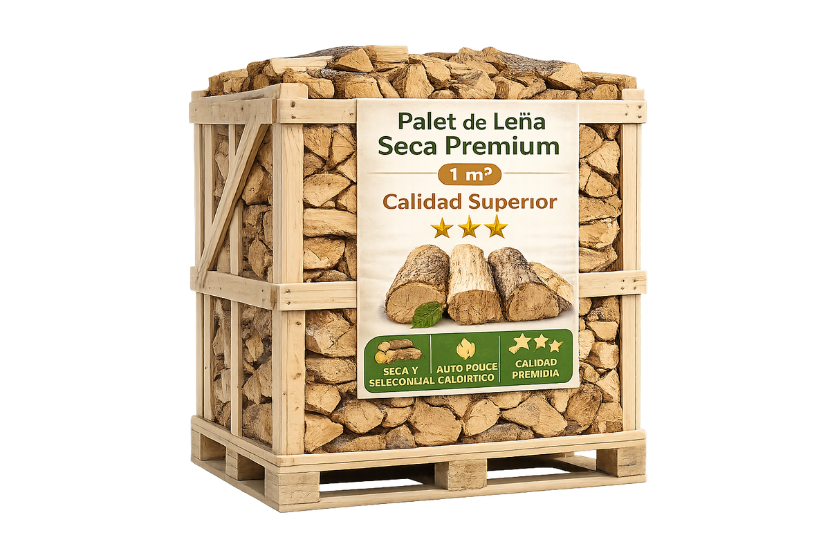 Palé de Leña Seca Premium – 1 m³