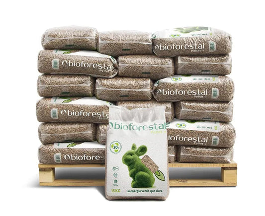 Pellets BIOFORESTAL – Palé 42 sacos (630 kg)