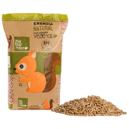 Naturpellet – Palé 70 sacos de 15 kg (1.050 kg)
