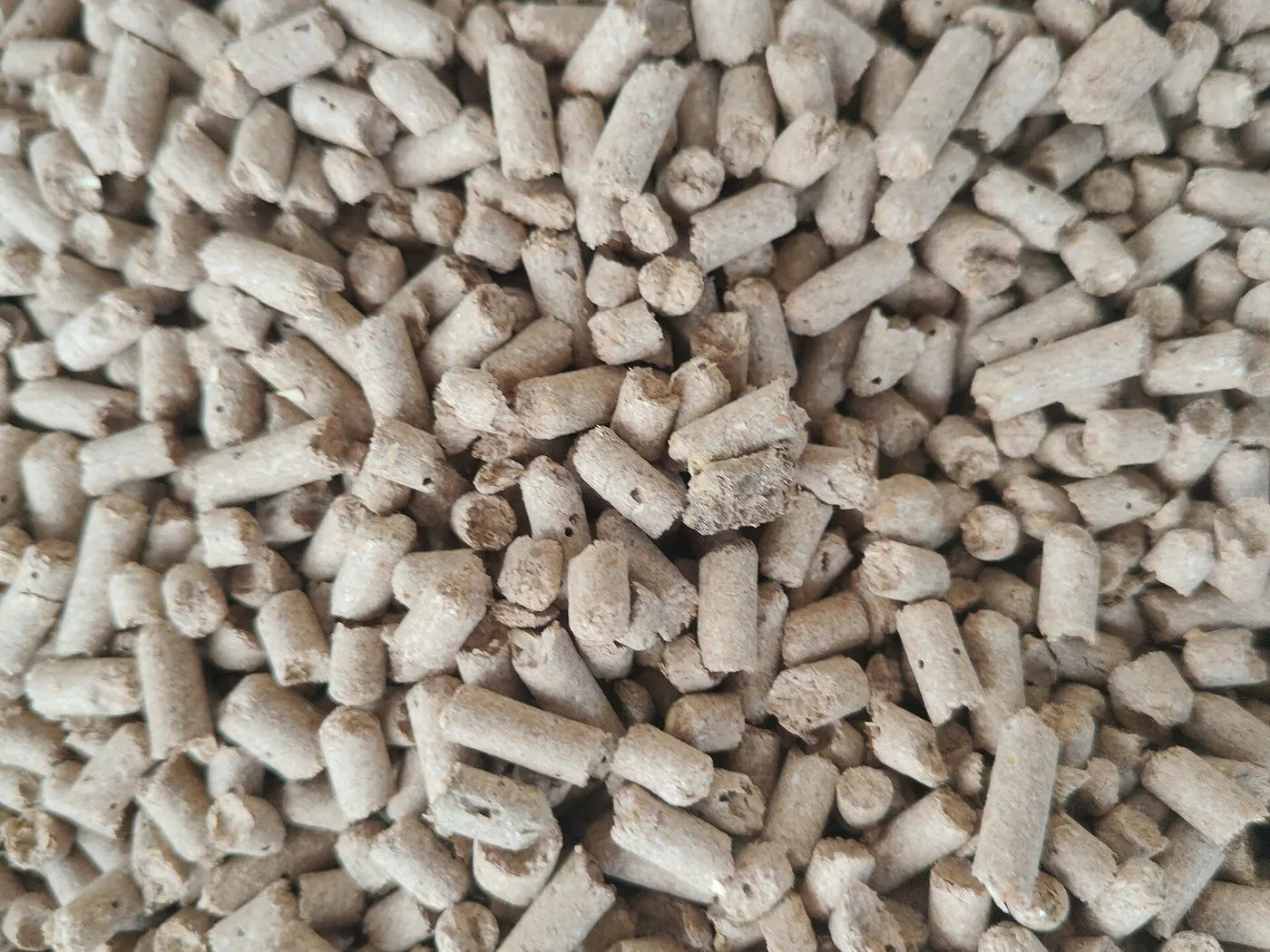 Pellets de madera de cerca